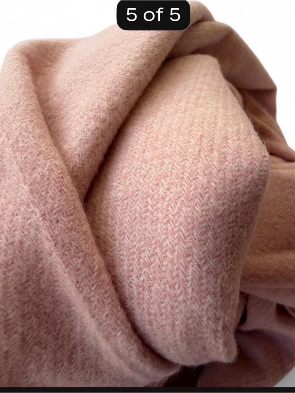 NEW super soft light pink Soft Blush Fringe Scarf - Women Accessories